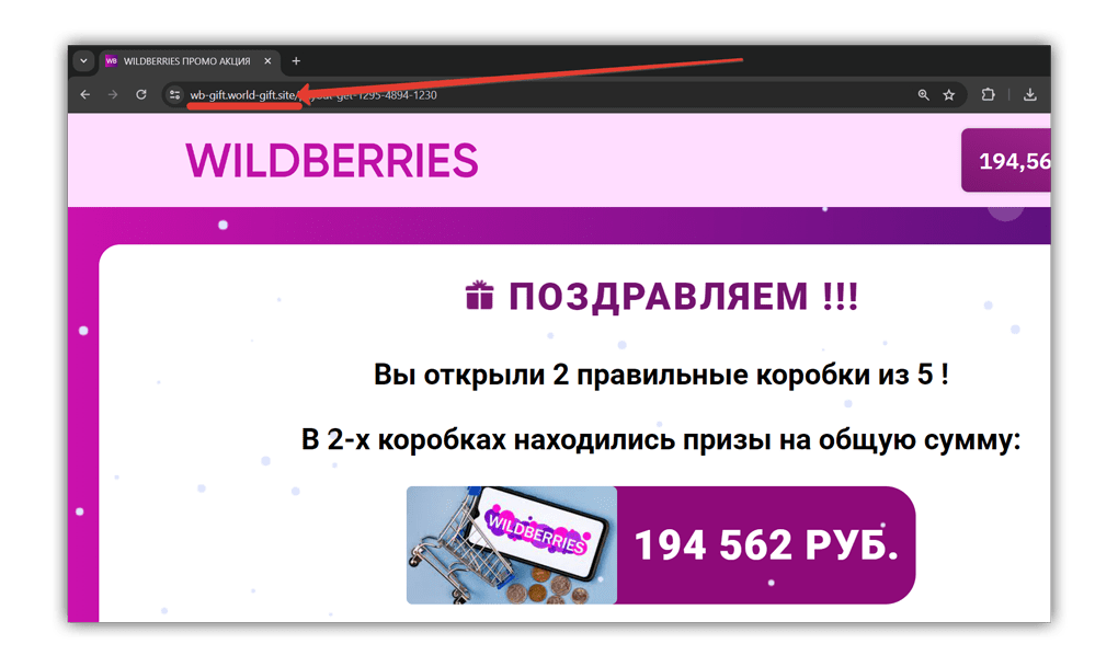 Призы от Wildberries предлагают только мошенники.